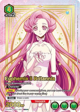 Image of Euphemia li Britannia (047) (SR**) (UE04BT/CGH-1-047) - UE04BT Code Geass Lelouch of the Rebellion Foil