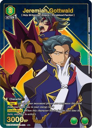 Image of Jeremiah Gottwald (052) (R*) (UE04BT/CGH-1-052) - UE04BT Code Geass Lelouch of the Rebellion Foil