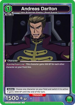 Image of Andreas Darlton (UE04BT/CGH-1-053) - UE04BT Code Geass Lelouch of the Rebellion