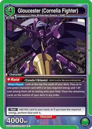 Image of Gloucester (Cornelia Fighter) (UE04BT/CGH-1-055) - UE04BT Code Geass Lelouch of the Rebellion Foil