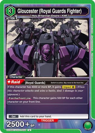 Image of Gloucester (Royal Guards Fighter) (UE04BT/CGH-1-056) - UE04BT Code Geass Lelouch of the Rebellion