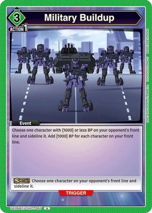 Image of Military Buildup (UE04BT/CGH-1-067) - UE04BT Code Geass Lelouch of the Rebellion