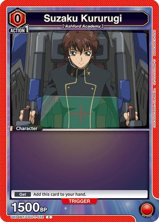 Image of Suzaku Kururugi (072) (UE04BT/CGH-1-072) - UE04BT Code Geass Lelouch of the Rebellion