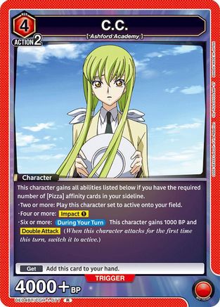 Image of C.C. (077) (UE04BT/CGH-1-077) - UE04BT Code Geass Lelouch of the Rebellion Foil