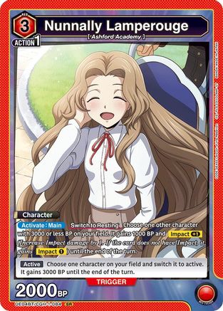 Image of Nunnally Lamperouge (084) (UE04BT/CGH-1-084) - UE04BT Code Geass Lelouch of the Rebellion Foil