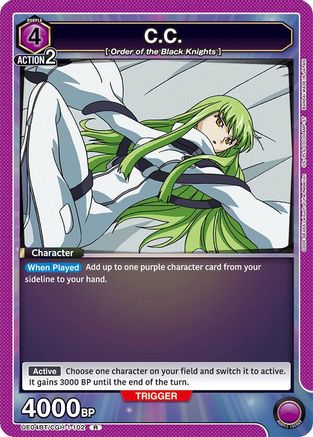 Image of C.C. (102) (UE04BT/CGH-1-102) - UE04BT Code Geass Lelouch of the Rebellion Foil