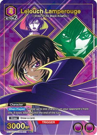 Image of Lelouch Lamperouge (103) (SR*) (UE04BT/CGH-1-103) - UE04BT Code Geass Lelouch of the Rebellion Foil