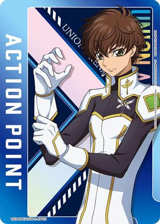 Image of Action Point Card (AP03) (Suzaku Kururugi) (UE04BT/CGH-1-AP03) - UE04BT Code Geass Lelouch of the Rebellion Foil