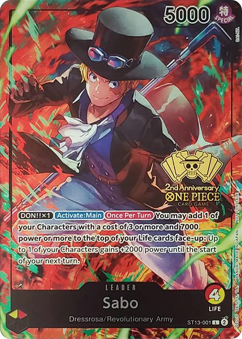 Image of Sabo (2nd Anniversary Tournament) [One Piece Promotion Cards]