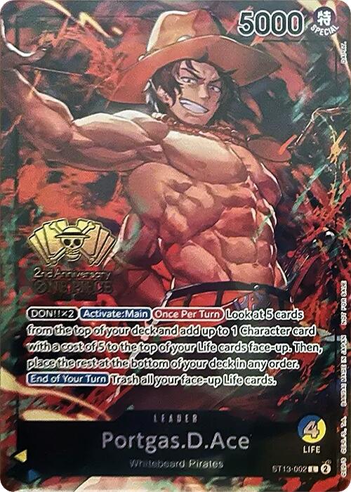 Image of Portgas.D.Ace (2nd Anniversary Tournament) [One Piece Promotion Cards]