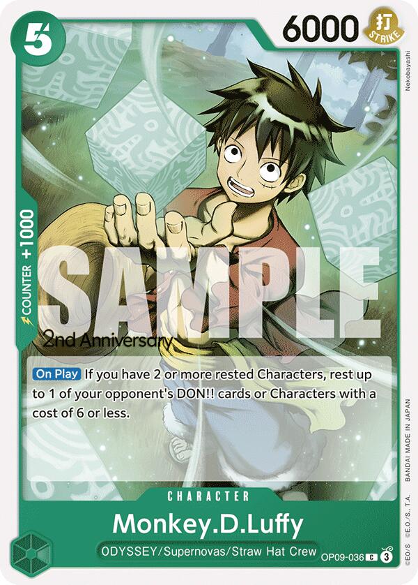 Image of Monkey.D.Luffy [Emperors in the New World: 2nd Anniversary Tournament Cards]