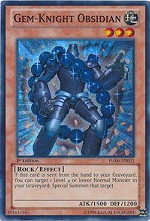 Image of Gem-Knight Obsidian [HA06-EN031] Super Rare