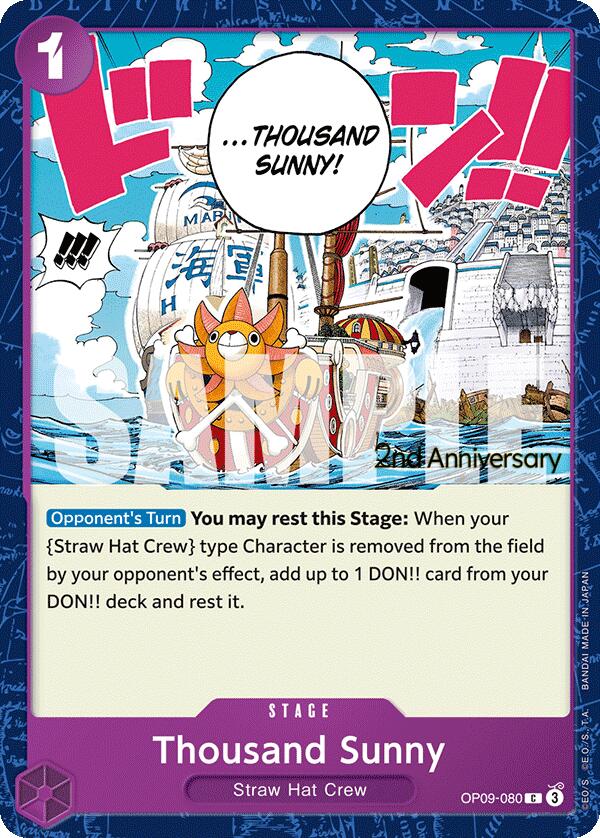 Image of Thousand Sunny [Emperors in the New World: 2nd Anniversary Tournament Cards]