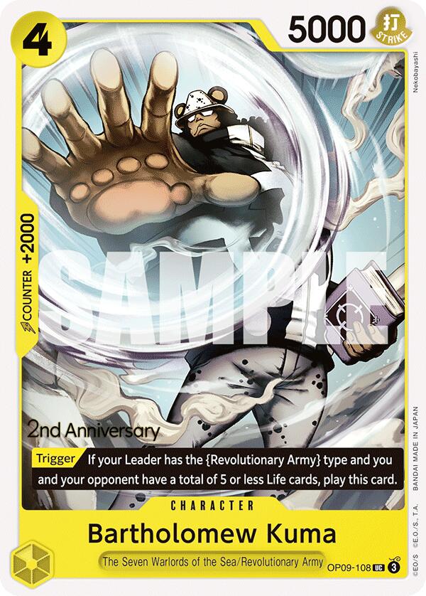 Image of Bartholomew Kuma [Emperors in the New World: 2nd Anniversary Tournament Cards]