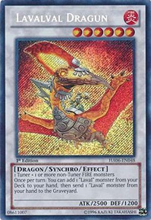 Image of Lavalval Dragun [HA06-EN048] Secret Rare