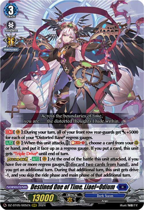 Image of Destined One of Time, Liael=Odium (DZ-BT05/005EN) [Omniscient Awakening]