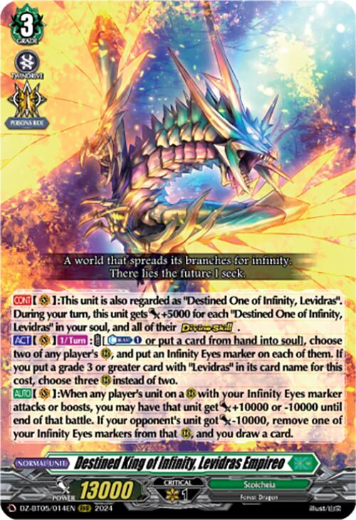 Image of Destined King of Infinity, Levidras Empireo (DZ-BT05/014EN) [Omniscient Awakening]