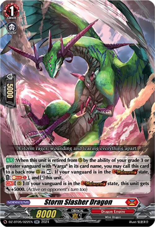 Image of Storm Slasher Dragon (DZ-BT05/022EN) [Omniscient Awakening]