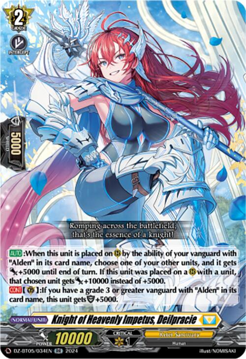 Image of Knight of Heavenly Impetus, Deilpracie (DZ-BT05/034EN) [Omniscient Awakening]