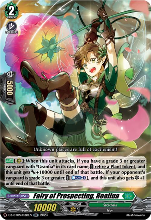 Image of Fairy of Prospecting, Roallua (DZ-BT05/038EN) [Omniscient Awakening]
