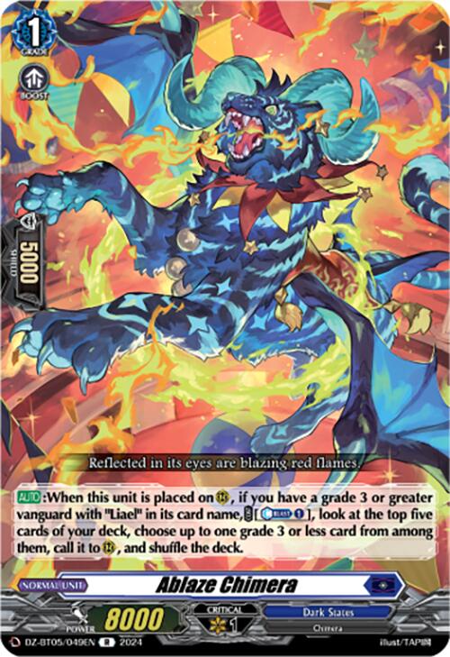Image of Ablaze Chimera (DZ-BT05/049EN) [Omniscient Awakening]