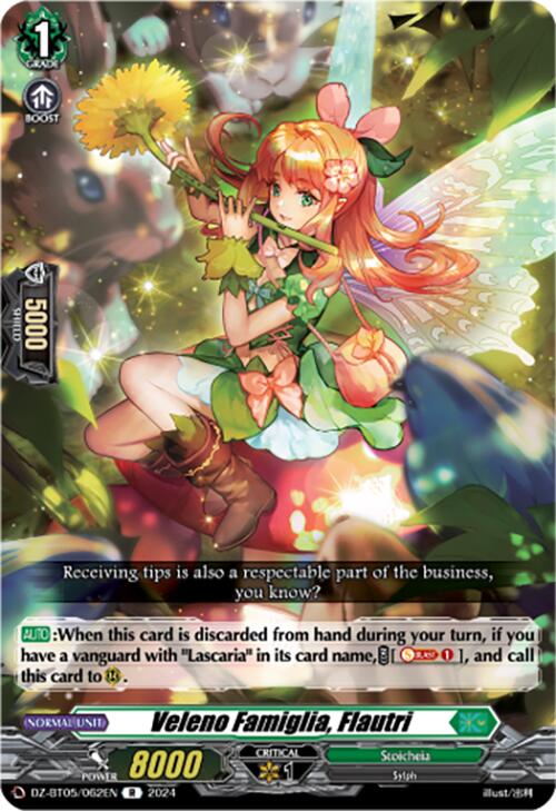 Image of Veleno Famiglia, Flautri (DZ-BT05/062EN) [Omniscient Awakening]