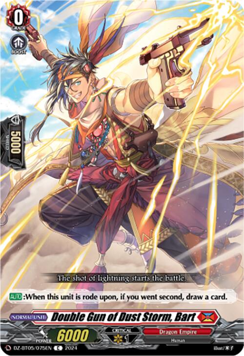 Image of Double Gun of Dust Storm, Bart (DZ-BT05/075EN) [Omniscient Awakening]