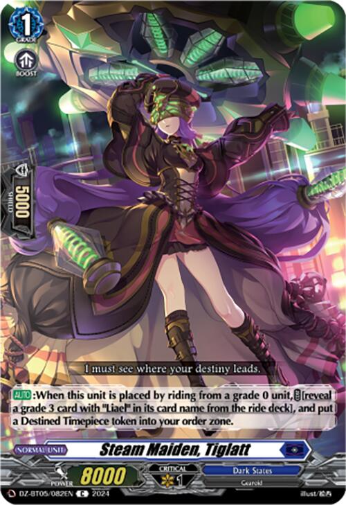 Image of Steam Maiden, Tiglatt (DZ-BT05/082EN) [Omniscient Awakening]