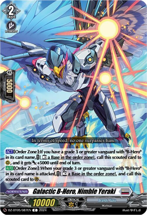 Image of Galactic B-Hero, Nimble Yeraki (DZ-BT05/087EN) [Omniscient Awakening]