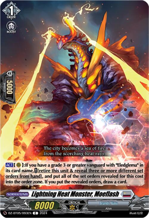 Image of Lightning Heat Monster, Moeflash (DZ-BT05/093EN) [Omniscient Awakening]