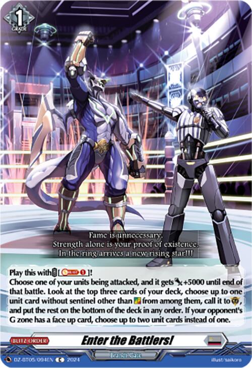 Image of Enter the Battlers! (DZ-BT05/094EN) [Omniscient Awakening]