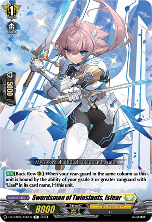 Image of Swordsman of Twinstants, Istear (DZ-BT05/100EN) [Omniscient Awakening]