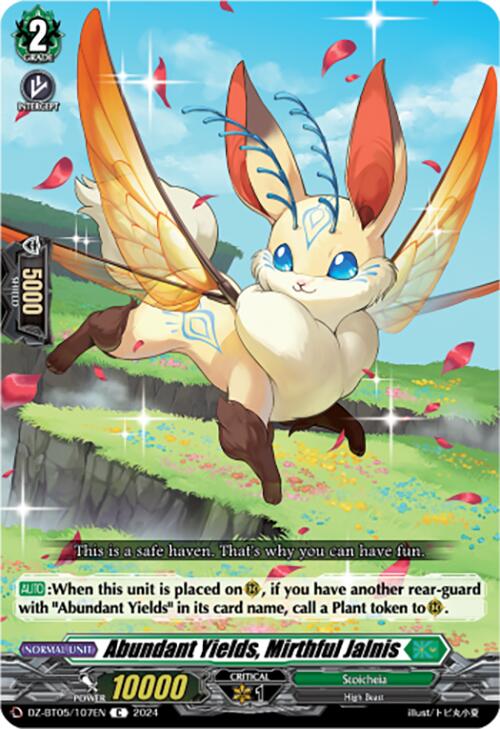 Image of Abundant Yields, Mirthful Jalnis (DZ-BT05/107EN) [Omniscient Awakening]