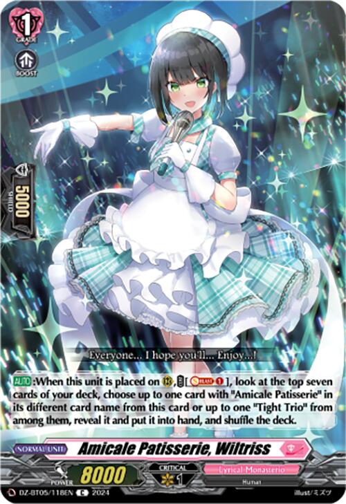 Image of Amicale Patisserie, Wiltriss (DZ-BT05/118EN) [Omniscient Awakening]