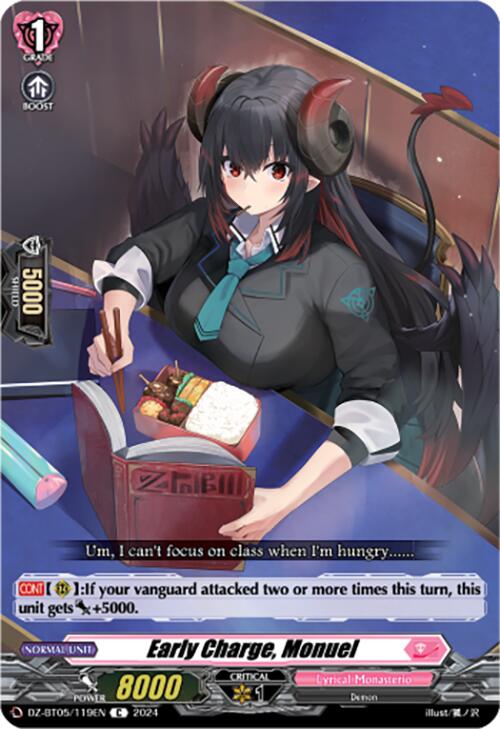 Image of Early Charge, Monuel (DZ-BT05/119EN) [Omniscient Awakening]
