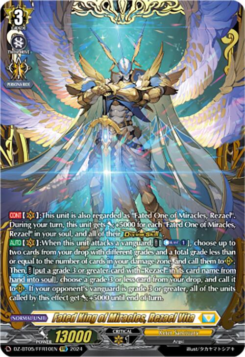 Image of Fated King of Miracles, Rezael Vita (DZ-BT05/FFR10EN) [Omniscient Awakening]