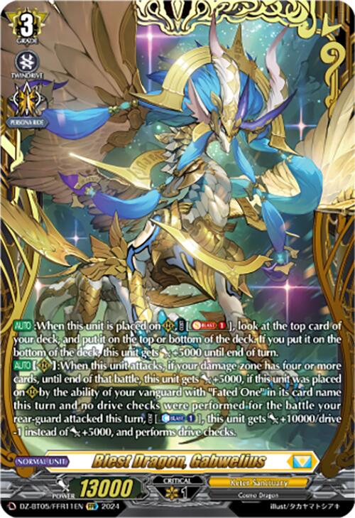 Image of Blest Dragon, Gabwelius (DZ-BT05/FFR11EN) [Omniscient Awakening]