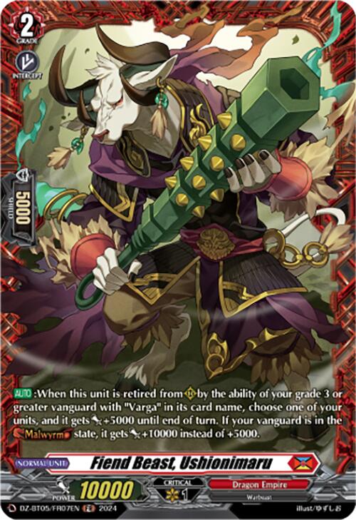 Image of Fiend Beast, Ushionimaru (DZ-BT05/FR07EN) [Omniscient Awakening]