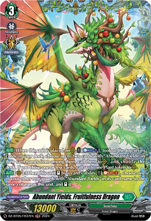 Image of Abundant Yields, Fruitfulness Dragon (DZ-BT05/FR37EN) [Omniscient Awakening]