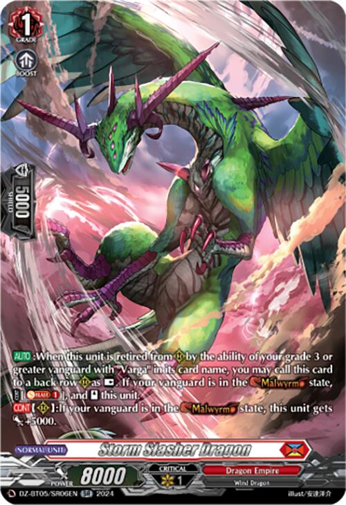 Image of Storm Slasher Dragon (DZ-BT05/SR06EN) [Omniscient Awakening]