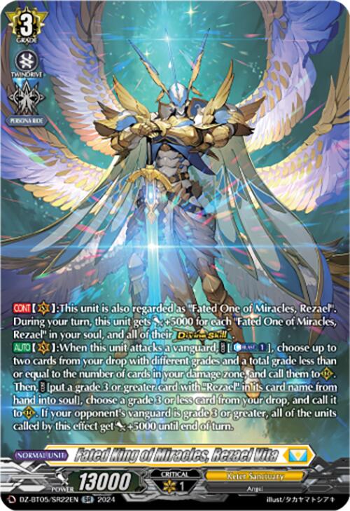 Image of Fated King of Miracles, Rezael Vita (DZ-BT05/SR22EN) [Omniscient Awakening]