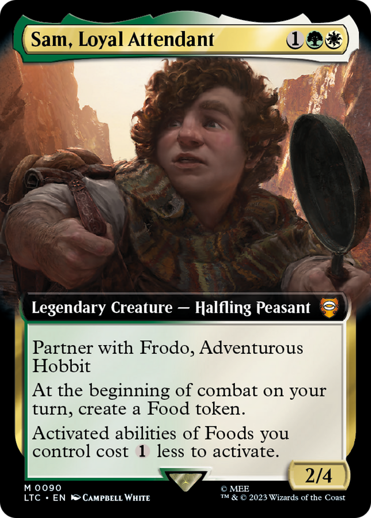 Image of Sam, Loyal Attendant (Extended Art) [The Lord of the Rings: Tales of Middle-Earth Commander]