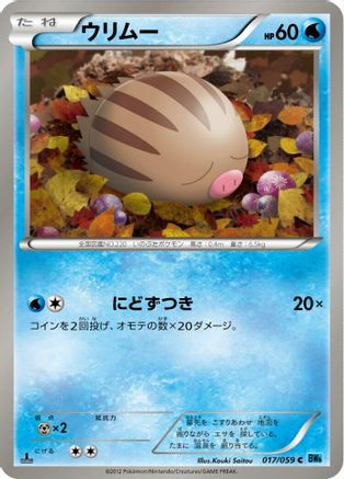Image of Swinub (017/059) - BW6 Freeze Bolt 1st Edition