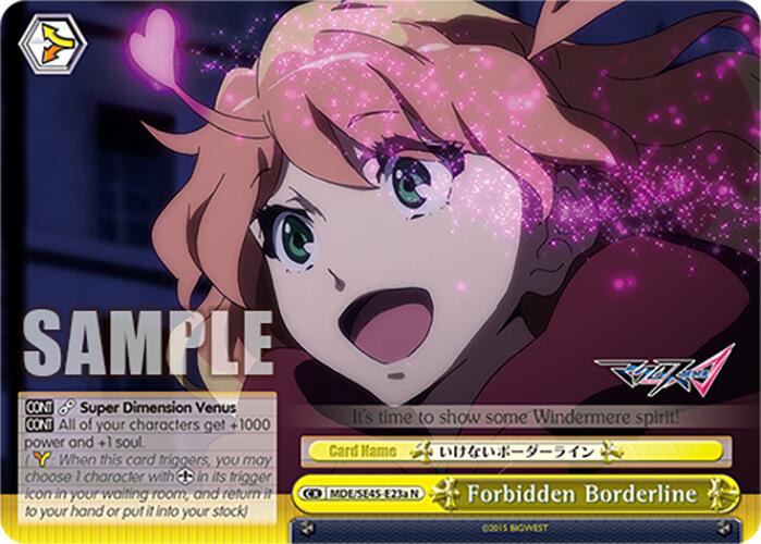 Image of Forbidden Borderline (MDE/SE45E23a N) [MACROSS Delta Premium Booster]