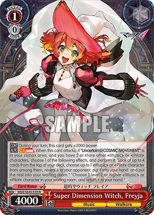 Image of Super Dimension Witch, Freyja (MDE/SE45E39 N) [MACROSS Delta Premium Booster]