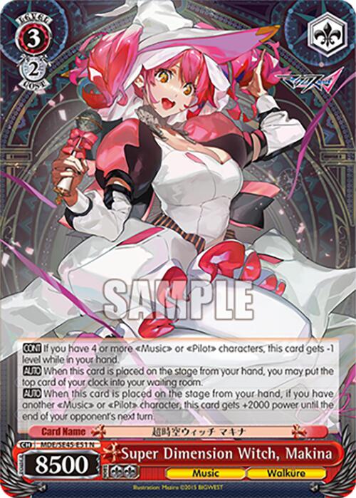 Image of Super Dimension Witch, Makina (MDE/SE45E51 N) [MACROSS Delta Premium Booster]
