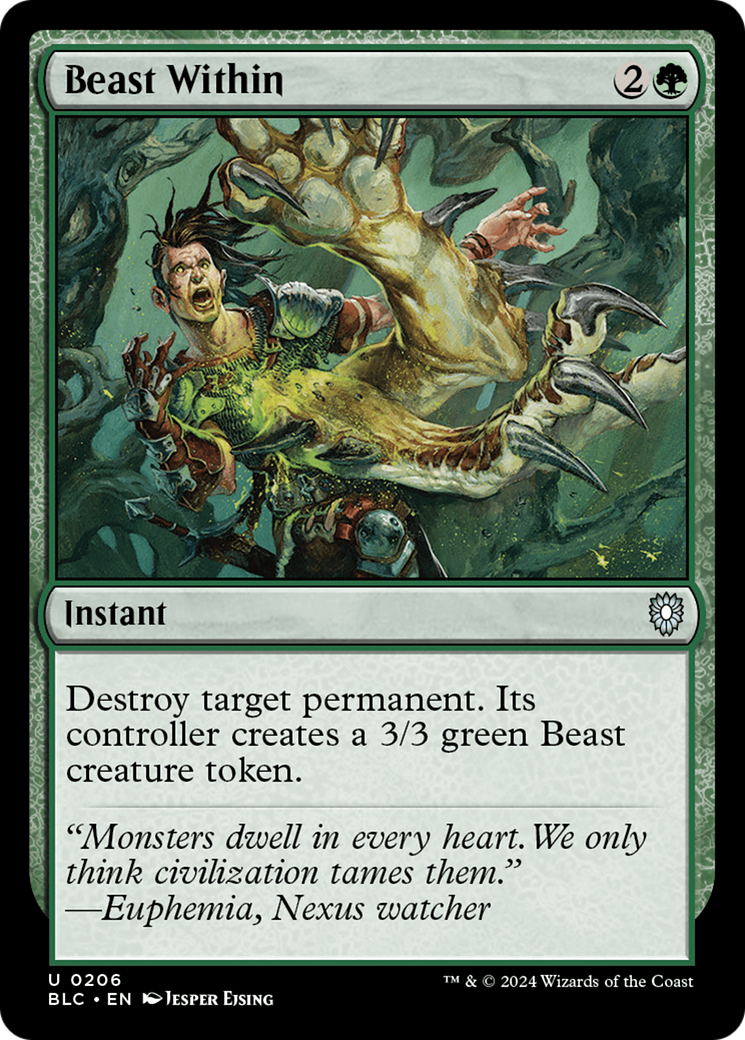 Image of Beast Within [Bloomburrow Commander]