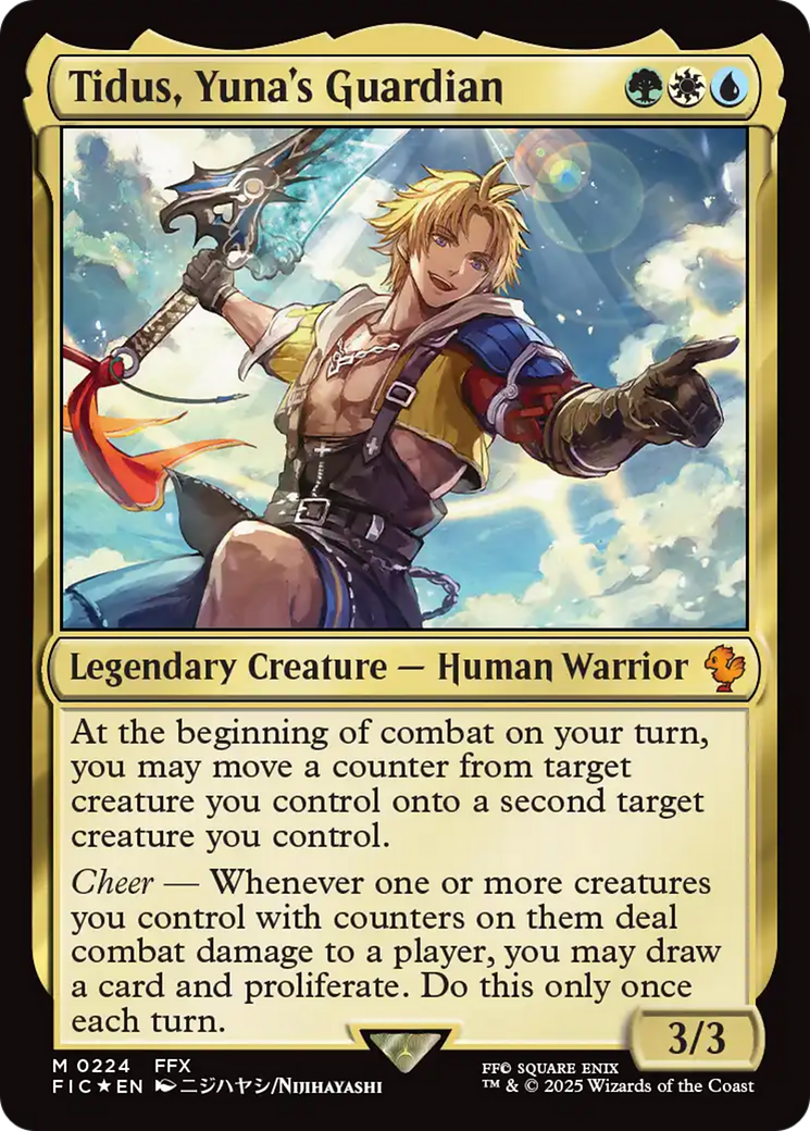 Image of Tidus, Yuna's Guardian (Surge Foil) [FINAL FANTASY Commander]