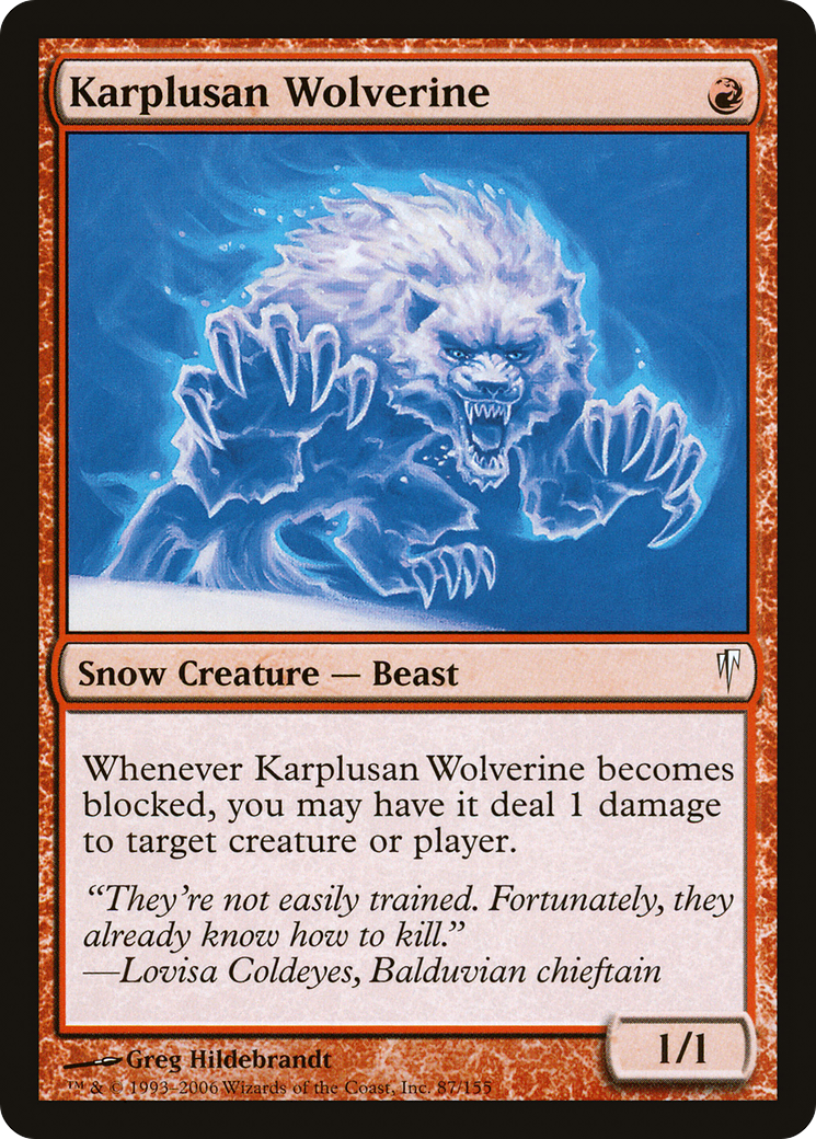 Image of Karplusan Wolverine [Coldsnap]