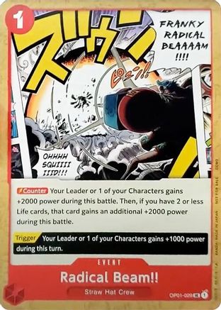 Image of Radical Beam!! [One Piece Demo Deck Cards]